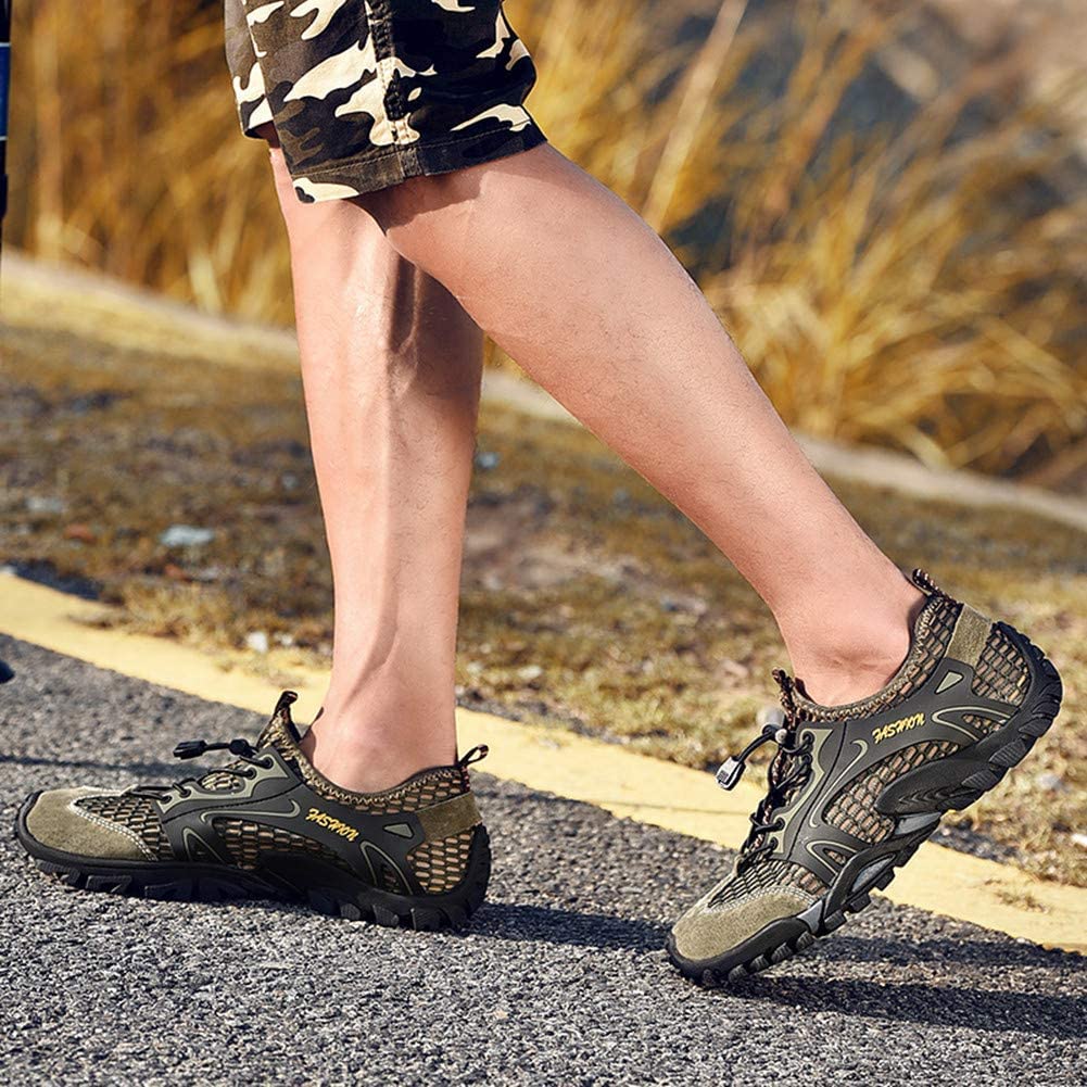 Męskie Buty Do Wody Quick Dry Sport Aqua Shoes Miękkie Oddychające Lekkie Sandały Outdoor Mesh Sandals Barefoot Training Walking Sneaker