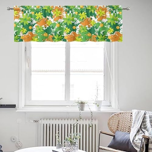 Miniatura 58 de DISNIMO Van Gogh - Cenefas de noche estrellada para ventanas, cenefa de cortina de cocina, 54 x 18 pulgadas, cortinas cortas azules para decoración