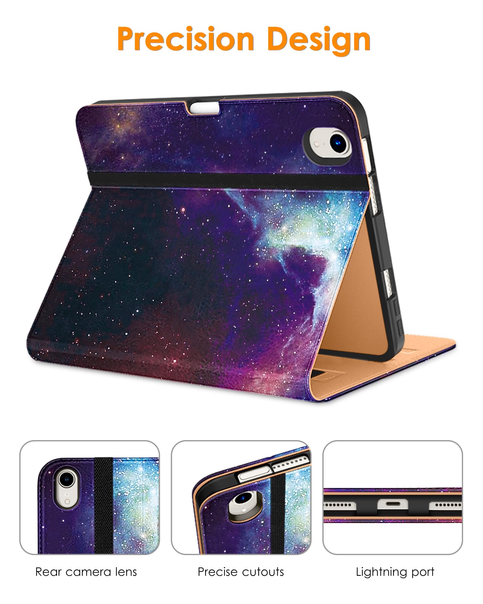 DTTO For IPad Mini 6 Case (8.3-Inch,2021 Model), Leather Case Brown With 3 Pack IPad