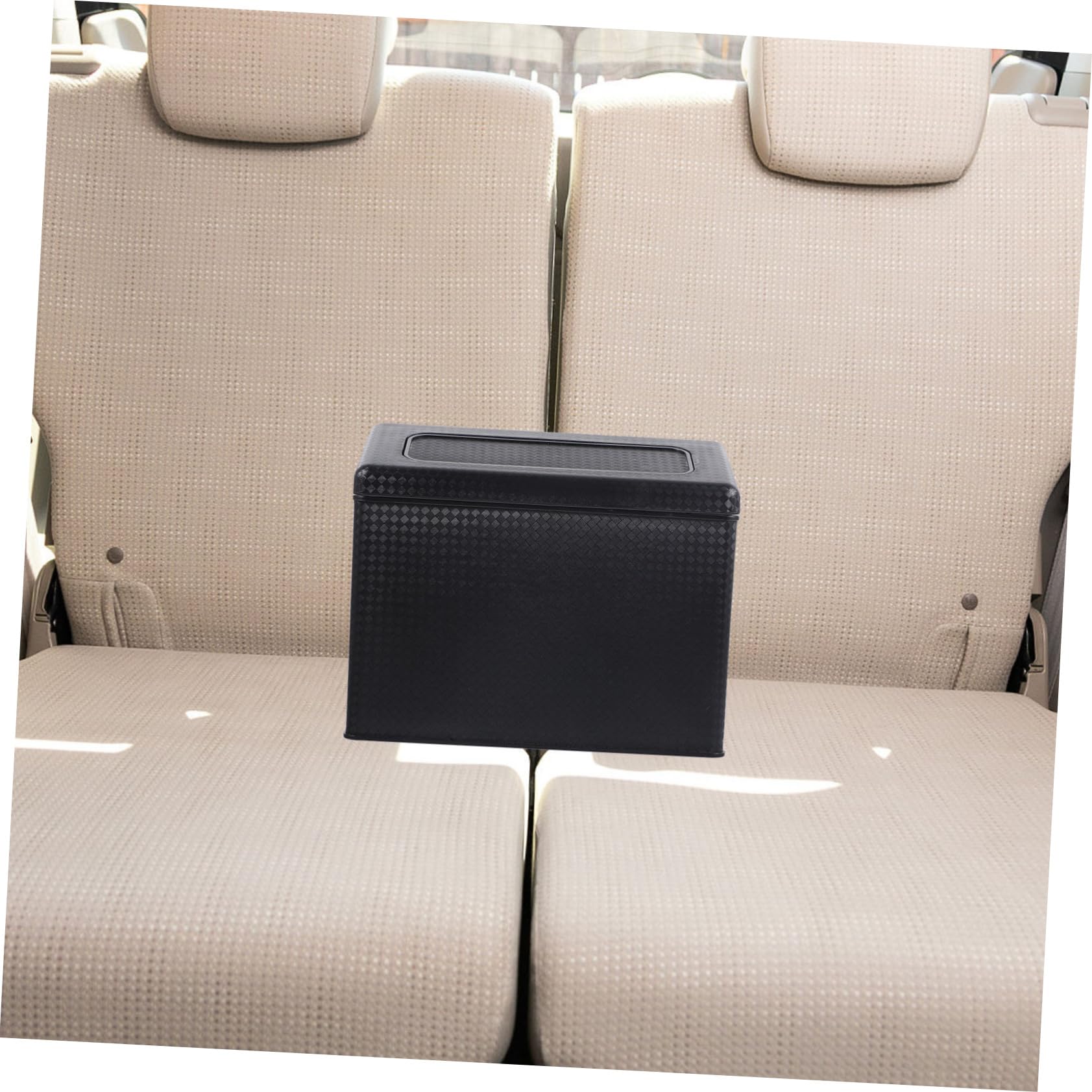 Anneome Vehicle Trash Cans Auto Trash Can Cover Rv Waste Bin Plastic Space-Saving Design