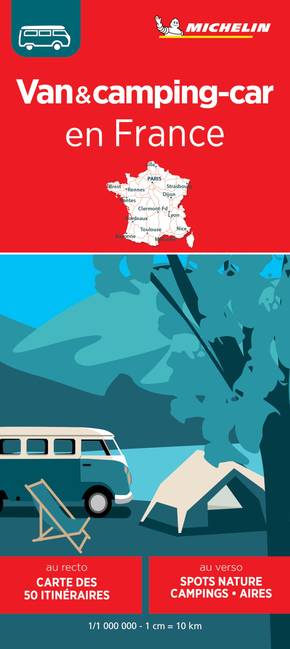 France van & camping-car 50 Itinéraires (768): 1/1 000 000 (National)