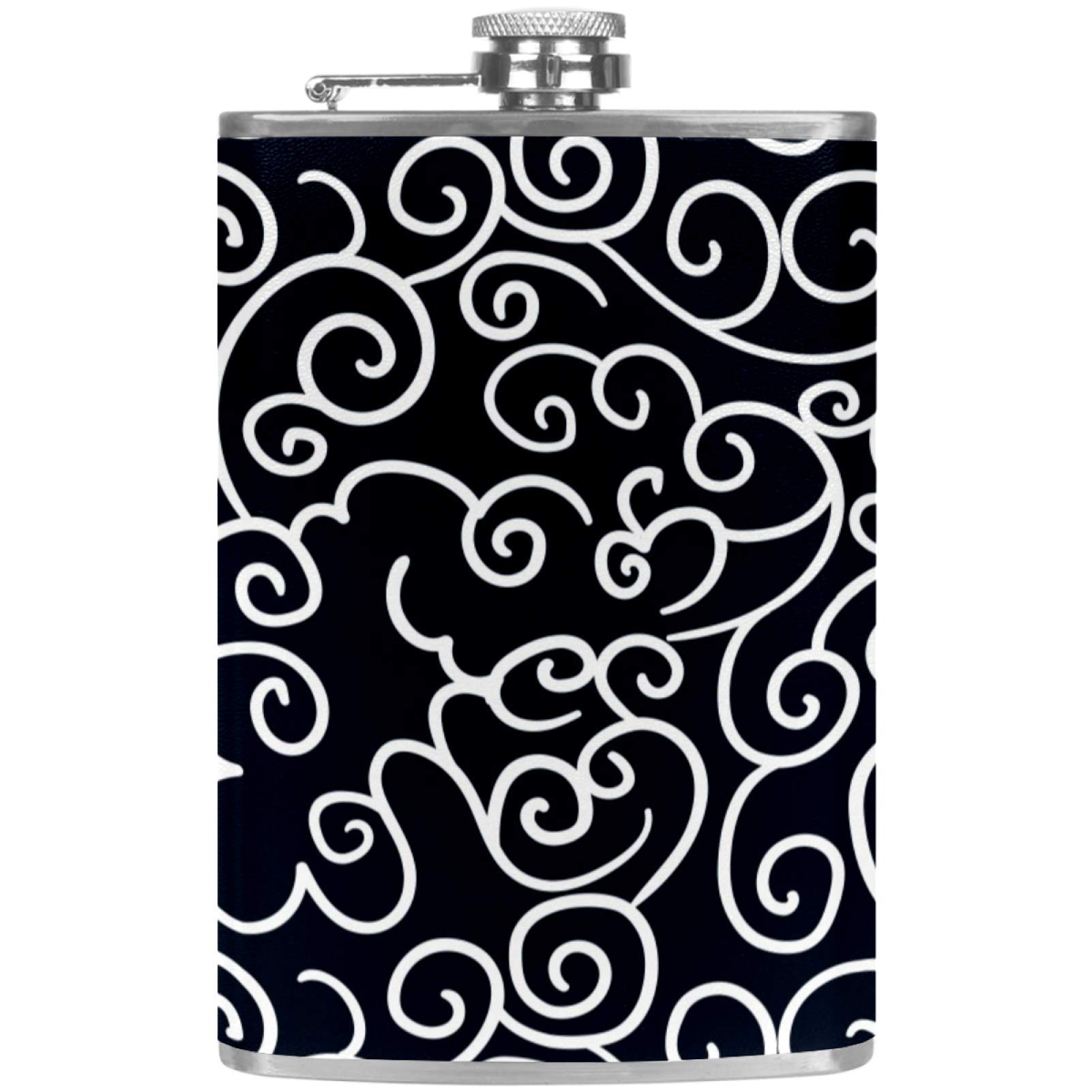 Flasque à whisky pour barbecue et camping avec motif nuages chinois
