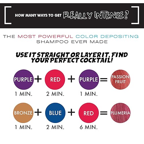 Miniatura 6 de Watercolors - Champú sin sulfato para depósito de color, mantiene y mejora la coloración del cabello, tintas de agua, lavado rojo intenso (paquete