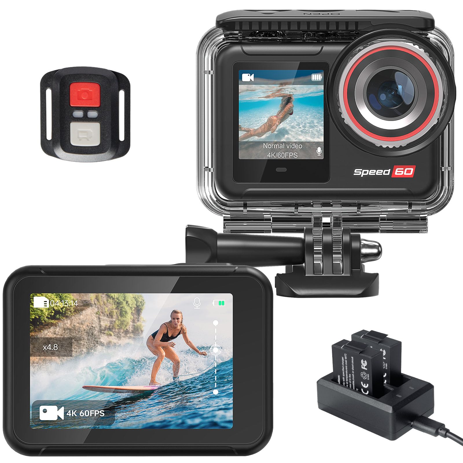 Amazon | Hiicam speed60 防水アクションカメラ スポーツカメラ 