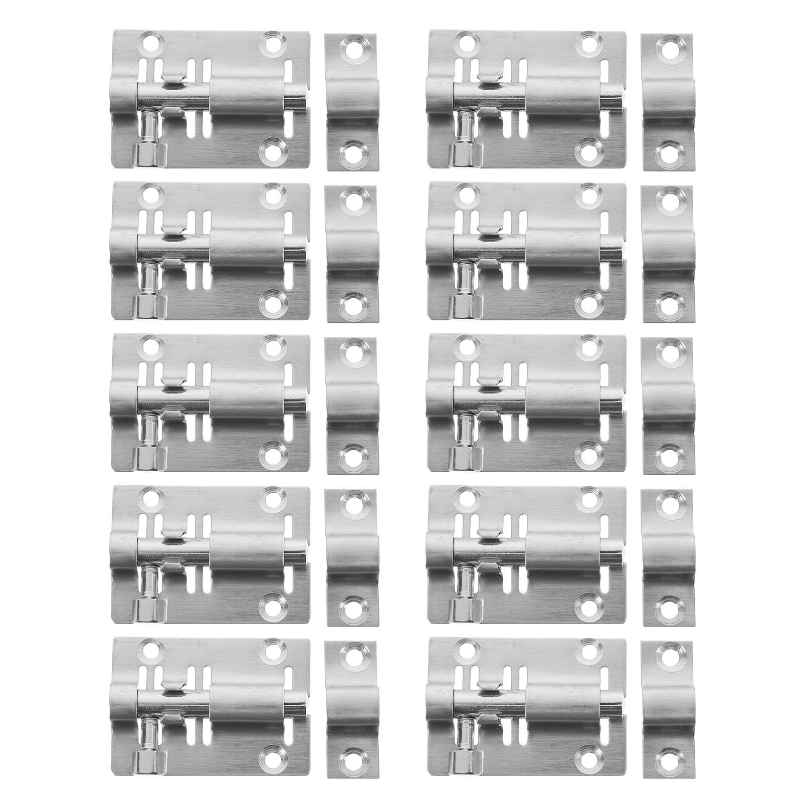 Loquet en acier inoxydable 2 pouces lot de 10 verrous de sécurité pour porte et fenêtre de maison