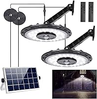 Vista 1 de INDARUN Luz solar para cobertizo de hasta 3000 lúmenes, sensor de movimiento para interiores y exteriores, IP65, impermeable, con 5 modos y control