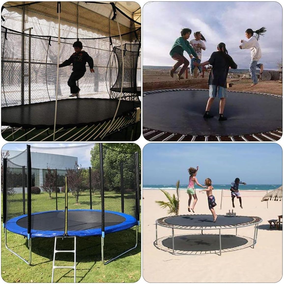 CIRONI Trampoline Replacement Jumping Mat Compatible with Round Frames Perfect Bounce Water-Resistant 6FT 8FT 10FT 12FT 13FT 14FT 15FT 16FT