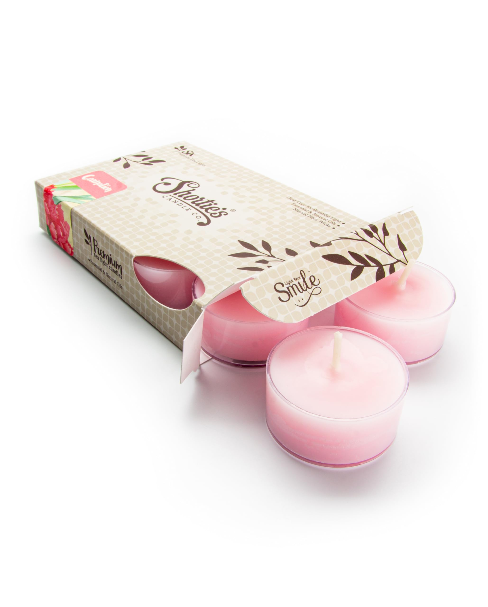 Velas con fragancia a flores