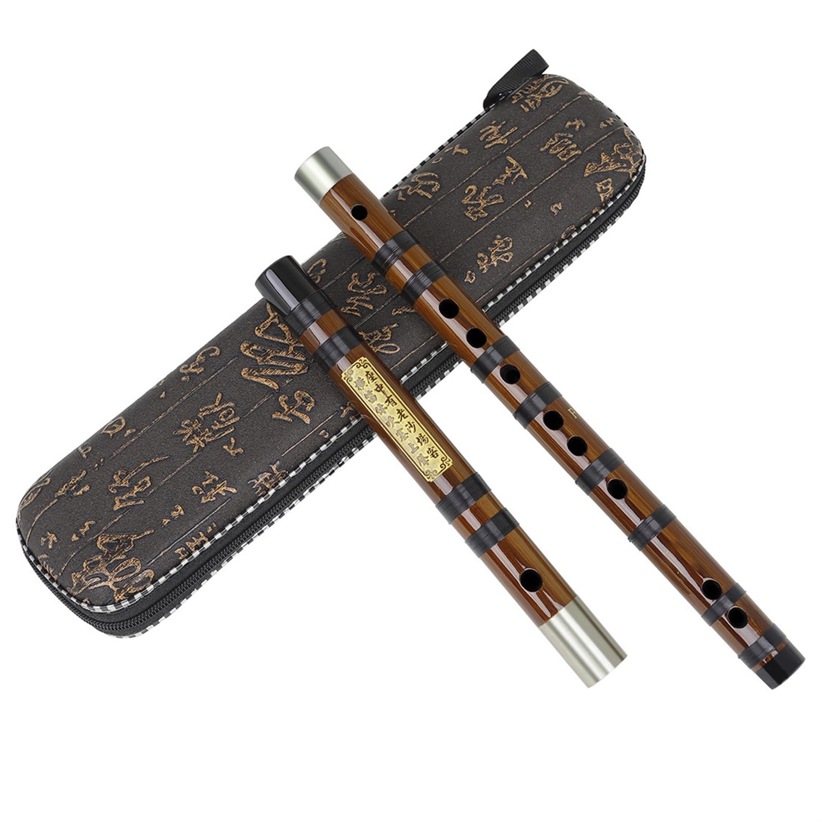 Flûte De Bambou Boîte En Tissu Pour Flûte En Bambou Ton C/D/E/F/G Flûte En Bambou Amer Dongxiao Pour Débutants Jouant De La Flûte(D Key)