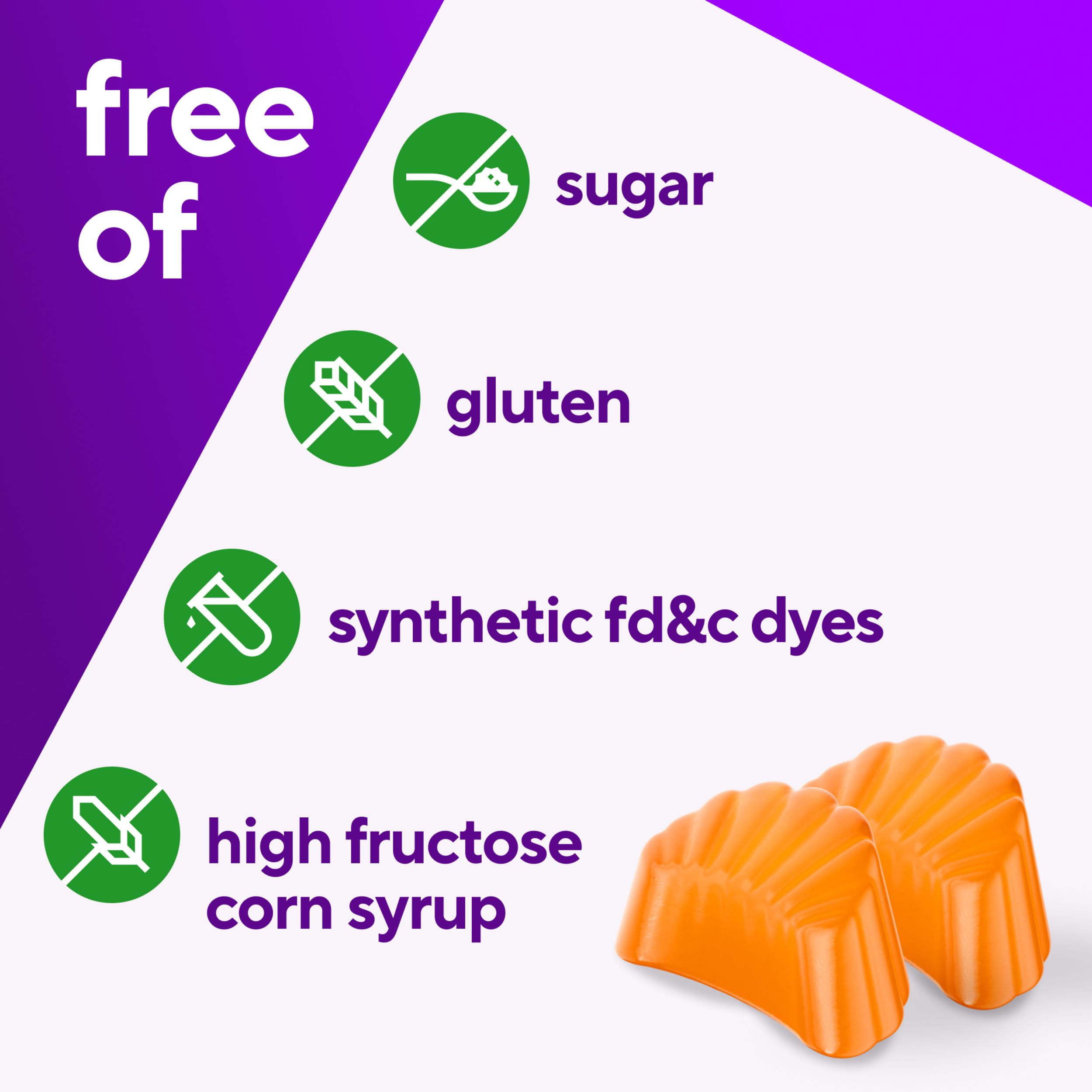 VITAFUSION Sugar Free Power C Vitamin C Gummies, Daily Adult Vitamins for Immune System Support (1), Orange Flavor, 90 Count
