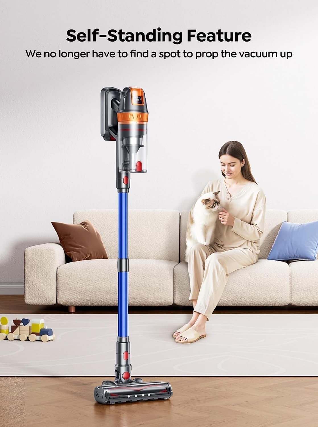 SMOTURE Cordless Vacuum - 70 Min Run Time -6 SMOTURE Cordless Vacuum - 70 Min Run Time -6