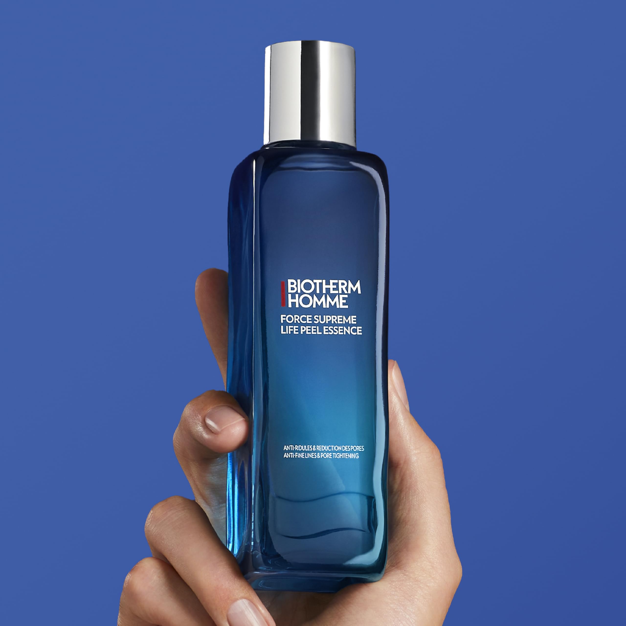 Biotherm Homme Force Supreme Life Peel Essence, an Anti-Fine Lines & Pore Tightening Peeling for Men with Sensitive Skin, with Peeling Acids, Smoothes and Refines Skin Texture, 5 Fl. Oz