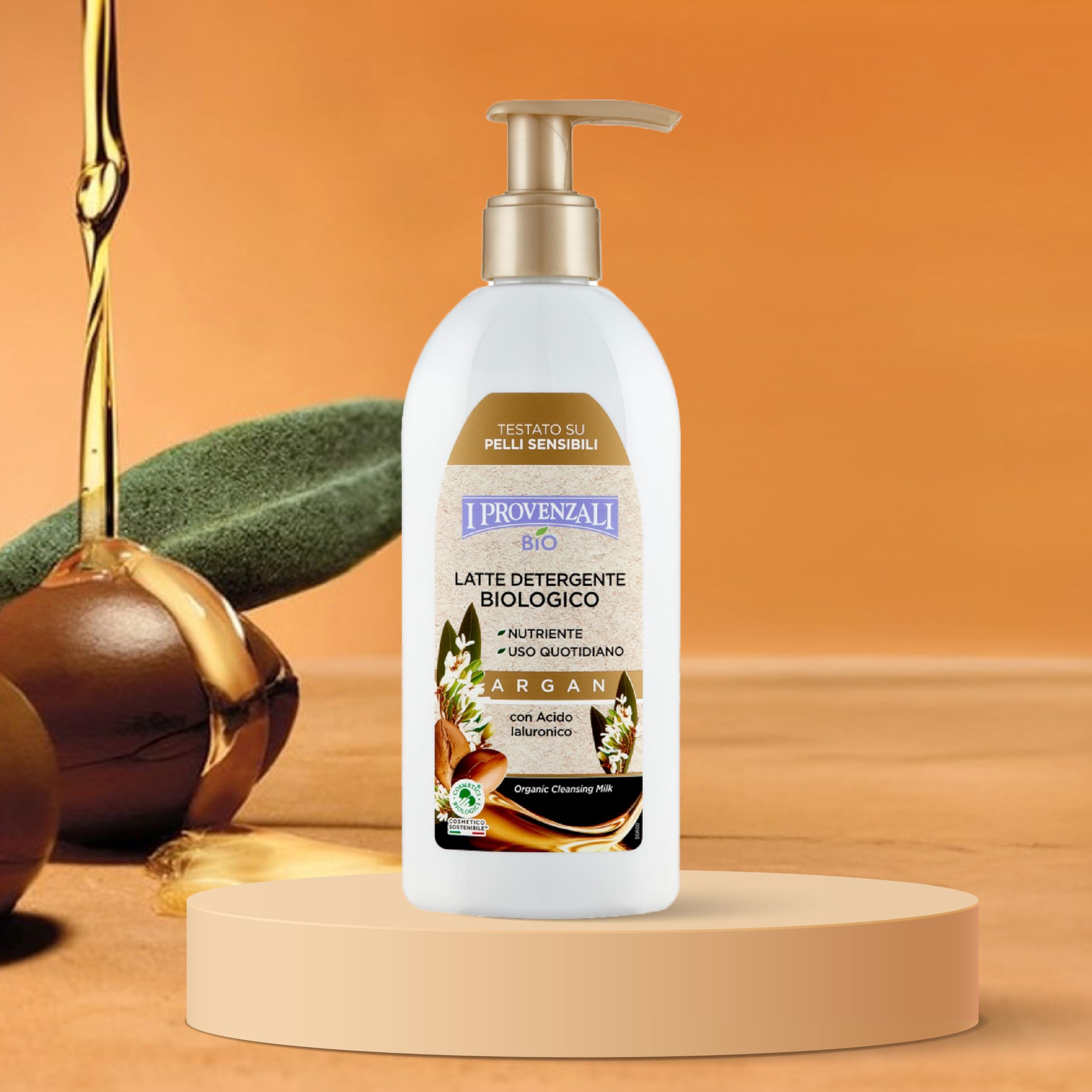 I Provenzali | Latte Detergente Argan Bio, Nutriente, 200 ml