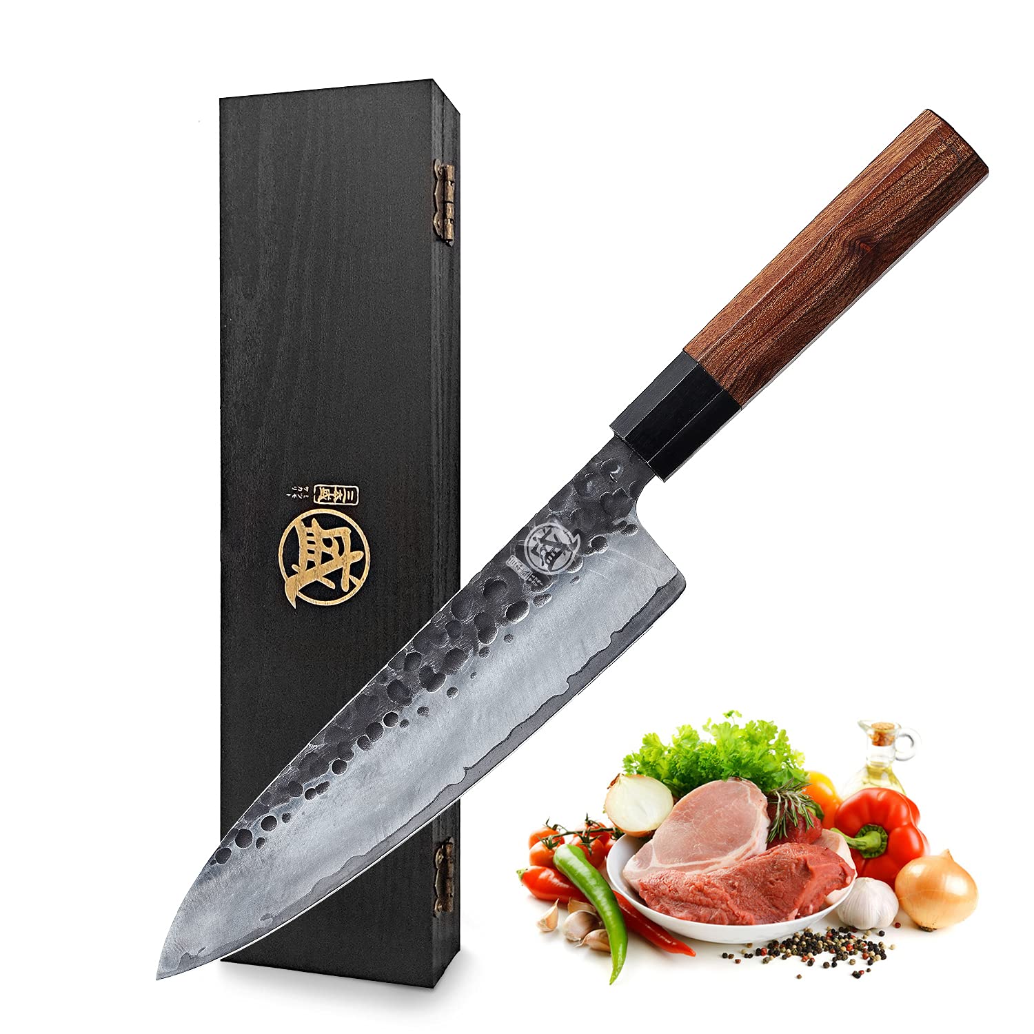 Buy MITSUMOTO SAKARI 8 inch Gyuto Chef’s Knife, Professional Japanese