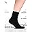 Hugh Ugoli Diabetic Socks for Men, Rayon, Loose Ankle,Wide, Thin, Seamless Toe and Non-Binding Top, 3 Pairs, Black, Shoe Size: 11-13