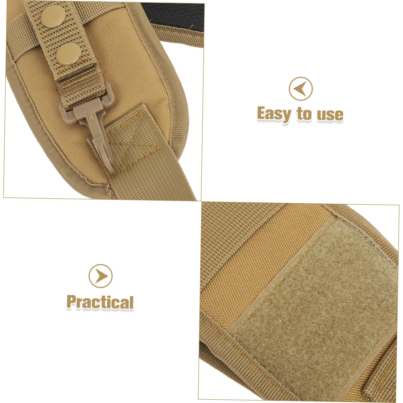 Tofficu Bretelles de Ceinture à Outils Rembourrées en Nylon Kaki, Harnais de Travail Réglable pour Électricien et Charpentier, Chantier