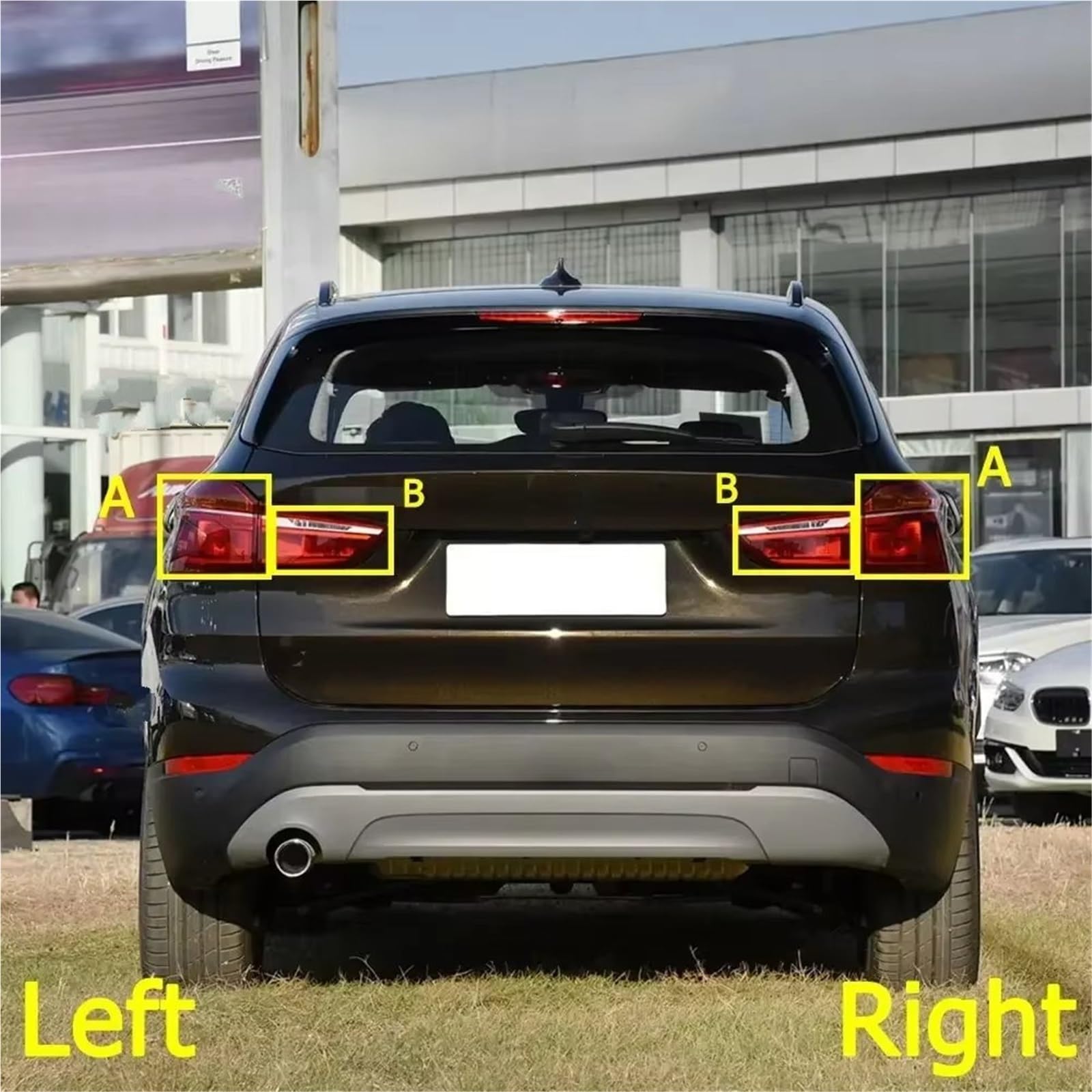 Para X1 F48 F49 2016 2017 2018 2019 Soporte De Enchufe Bombilla Luz Trasera Coche Conector Freno Con Faros Traseros Coche(A Socket Right)