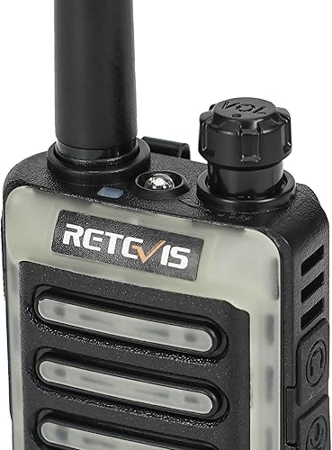 Miniatura 13 de Retevis RB66 Walkie Talkie de 1 hora de carga rápida, radios portátiles FRS bidireccionales con auricular, carga USB-C, linterna, diseño