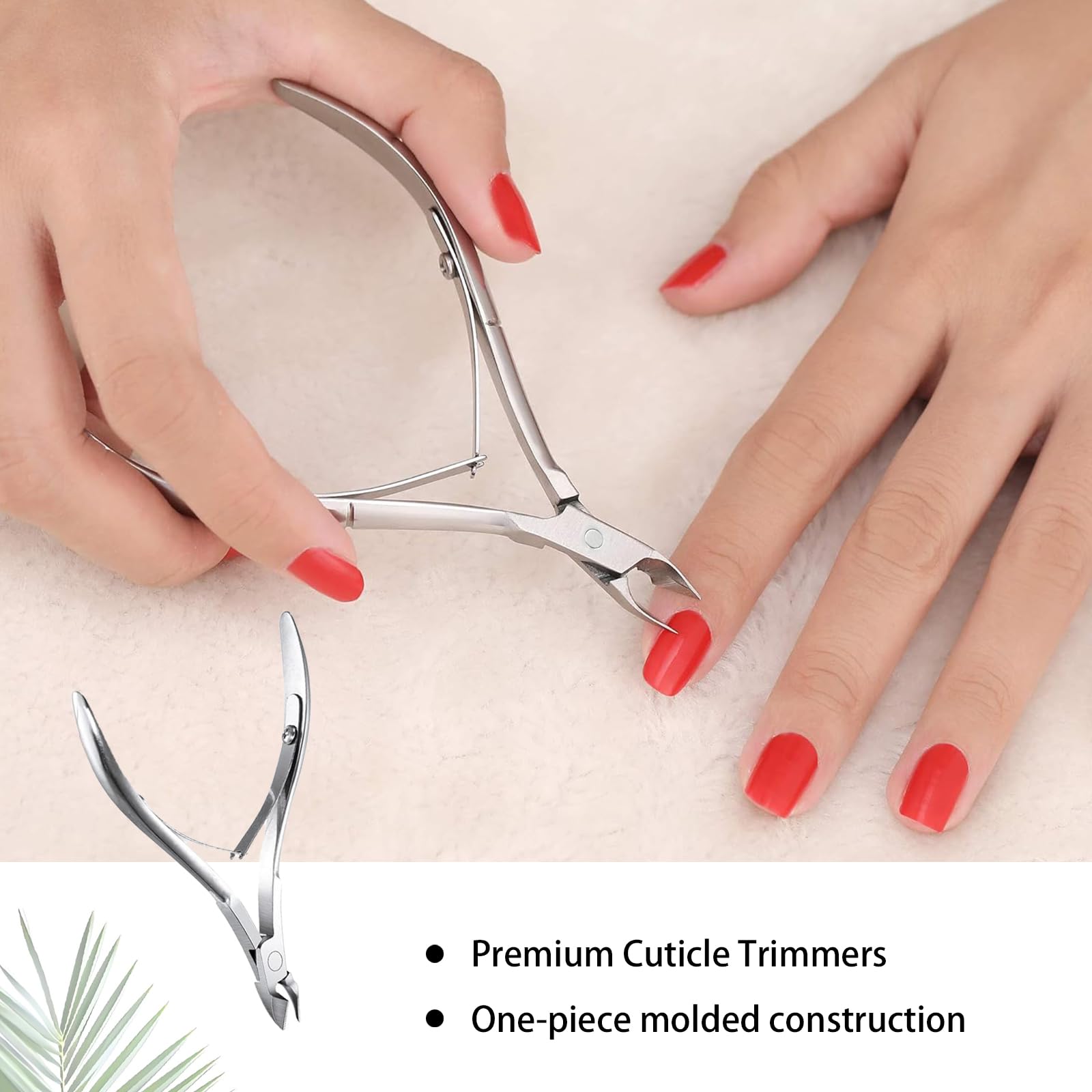 Lot de 24 coupe-cuticules en acier inoxydable pour ongles des doigts et des orteils