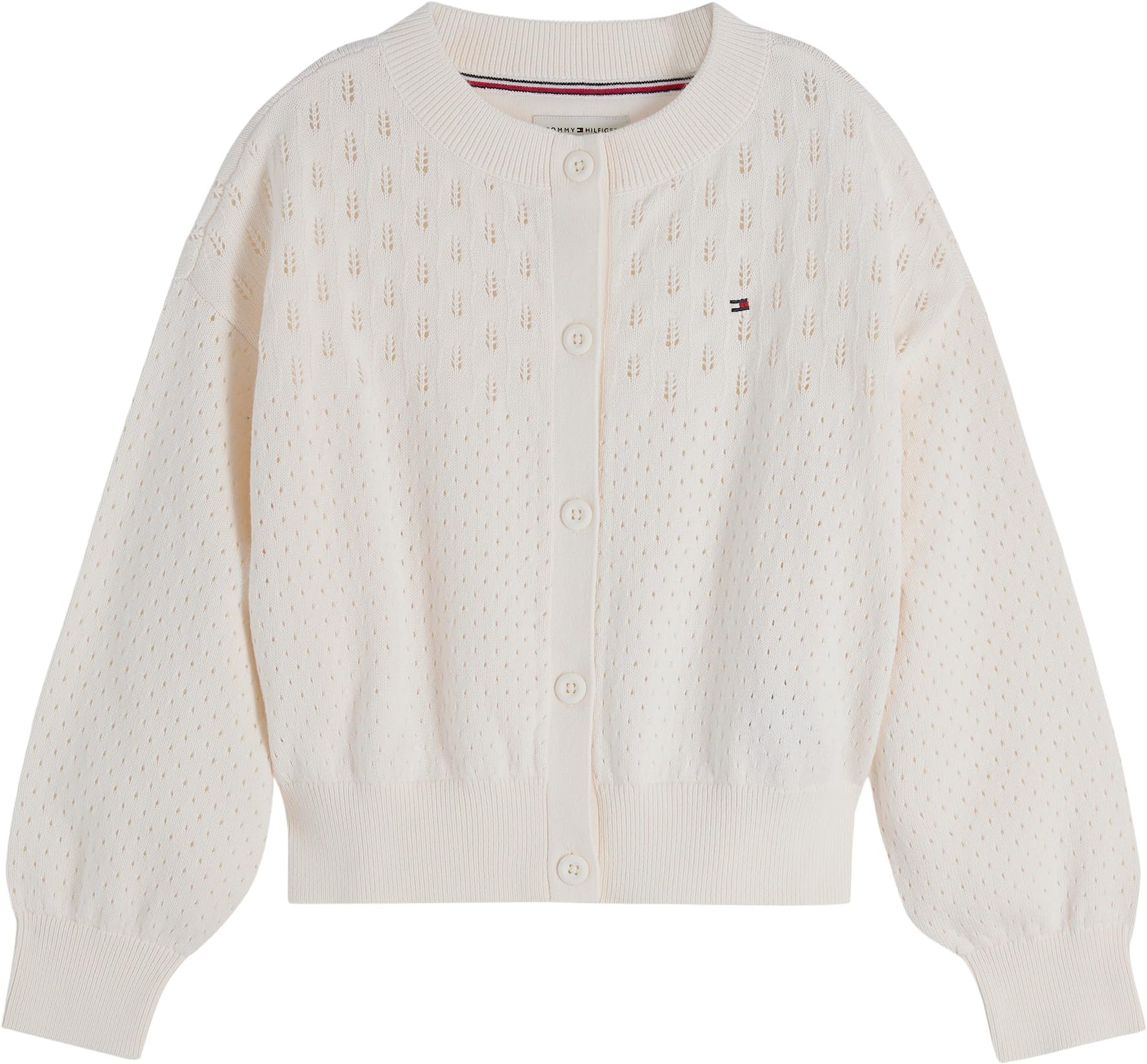 Tommy Hilfiger Unisex Kinder Pointelle Cardigan Kg0kg09503 Andere Pullover (1er Pack)