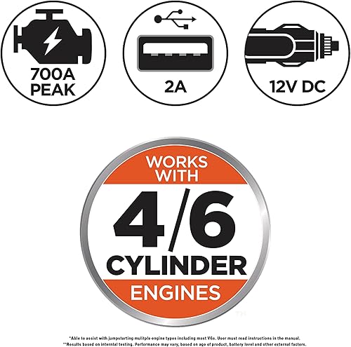 Miniatura 5 de Cargador de batería y Mantenedor 5, Black & Decker Amp, a prueba de agua., Negro