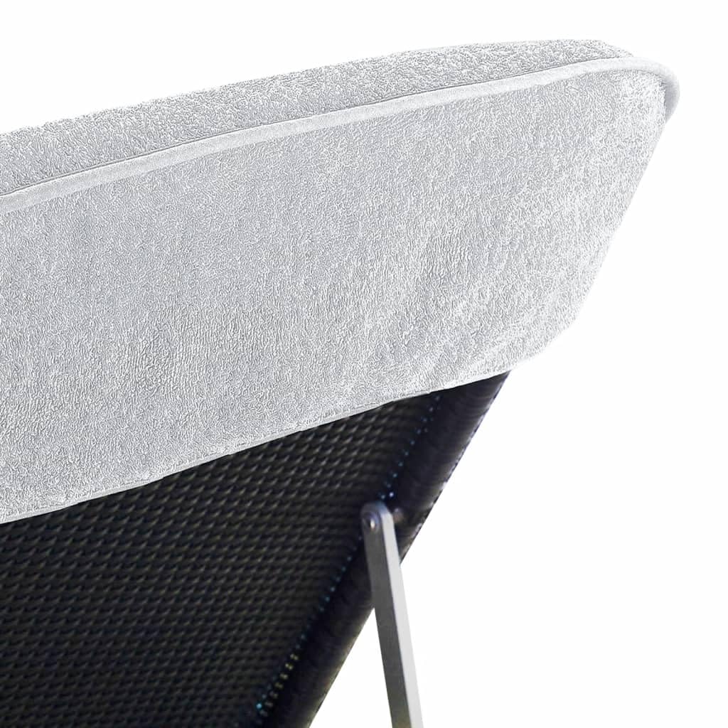 Serviettes de Plage 2 pièces Blanches 60x135 cm Tissu Coton Microfibre 400 GSM légères et absorbantes pour Piscine, Plage, Vacances, Yoga, Camping et Sport Nautique
