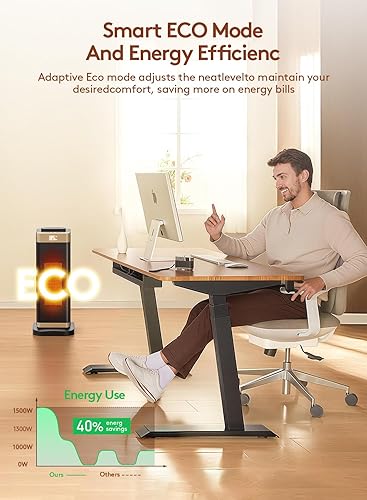 Miniatura 5 de Calentadores de espacio para uso en interiores, calentador de espacio portátil de calentamiento rápido Staholz 2s con humidificador, calentador