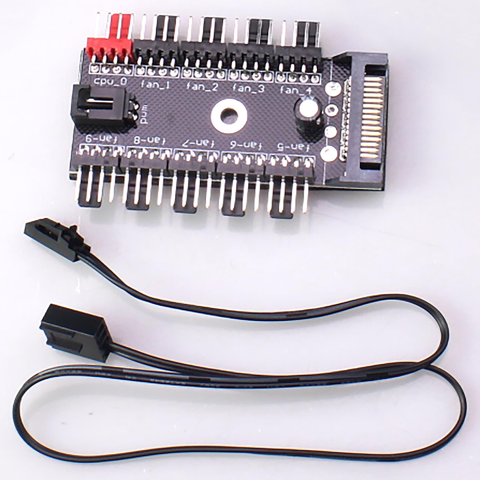 Snapklik.com : PC Chassis Fan Hub CPU Cooling 10 Port 3/4Pin Fan PWM ...