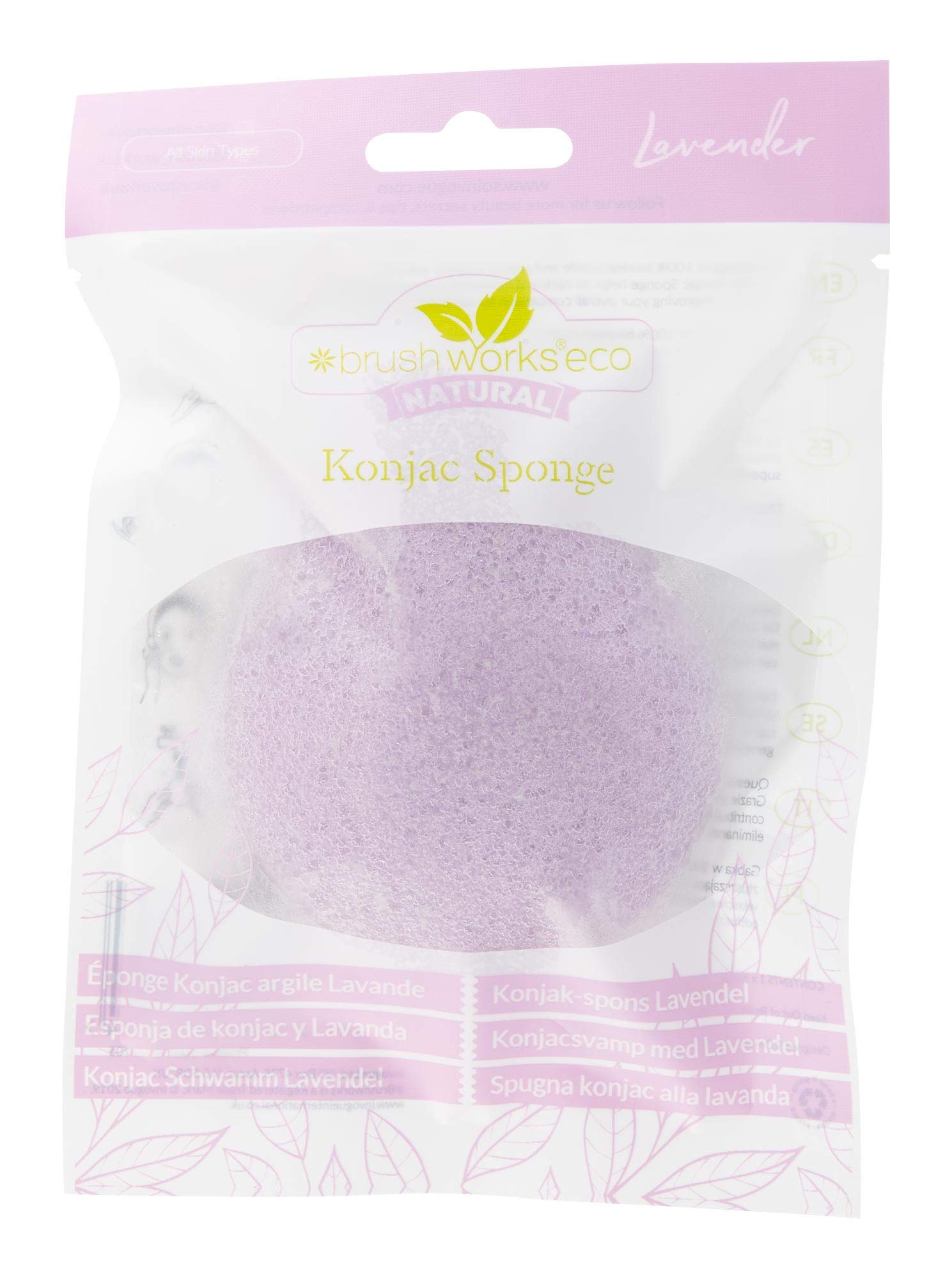 Brushworks Konjac Sponge - Lavender
