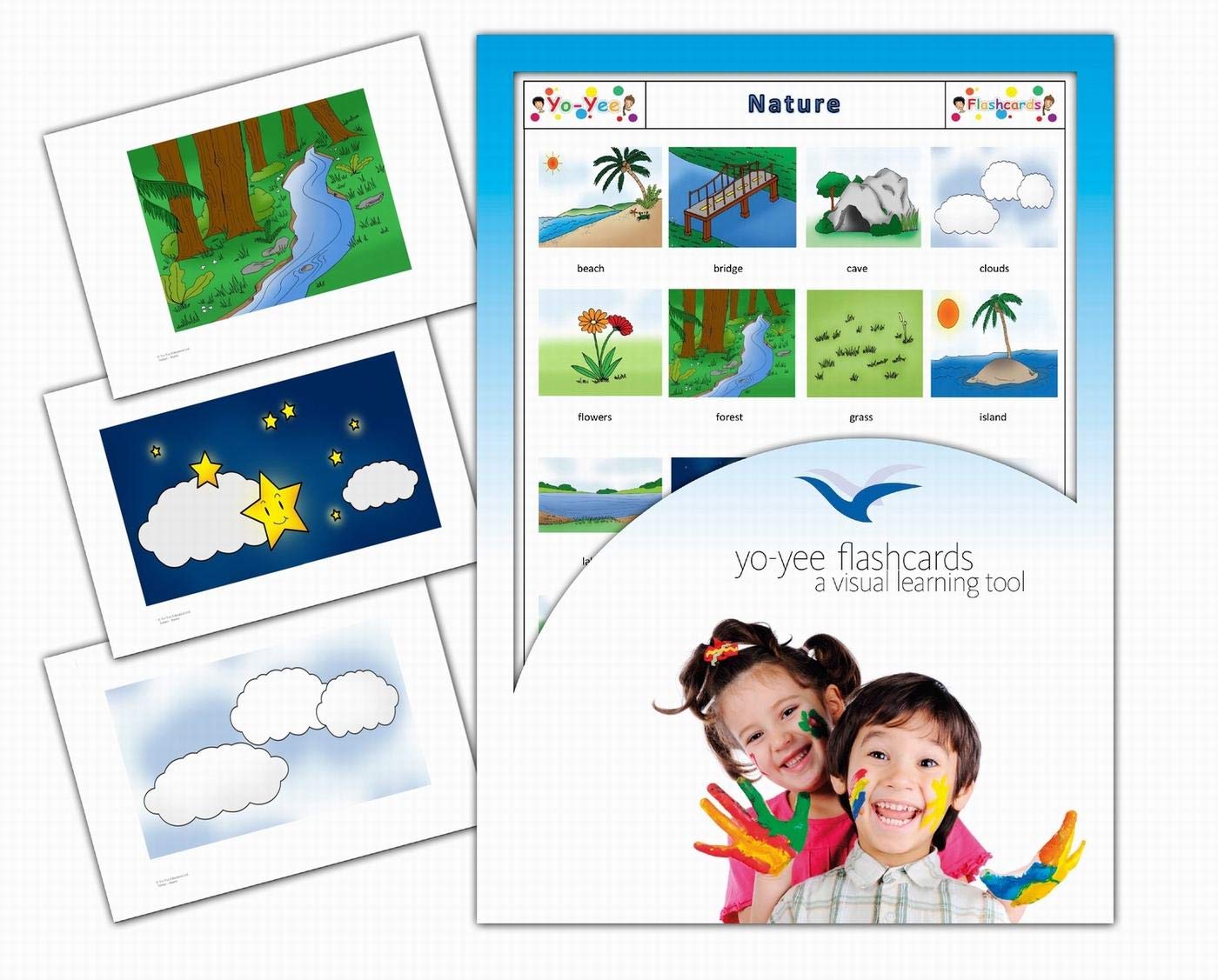 Yo-Yee Flashcards - Nature and Environment Picture Cards for Toddlers - Including Teaching Activities and Game Ideas