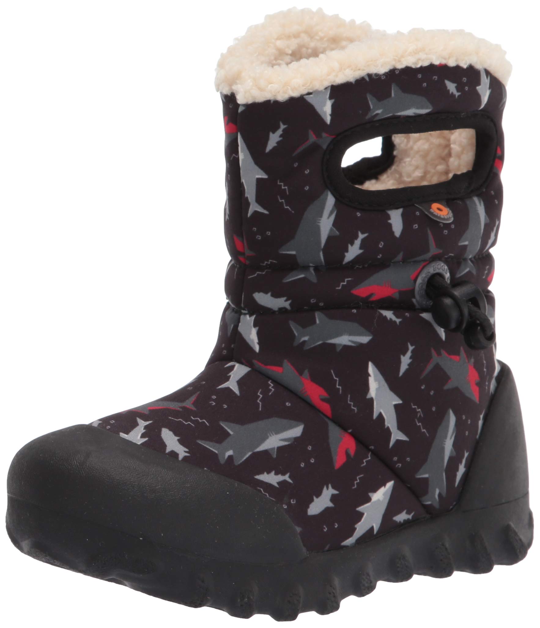 Bogs Baby B-Moc Snow Boot Rain, Sharks-Black, 6 US Unisex Infant