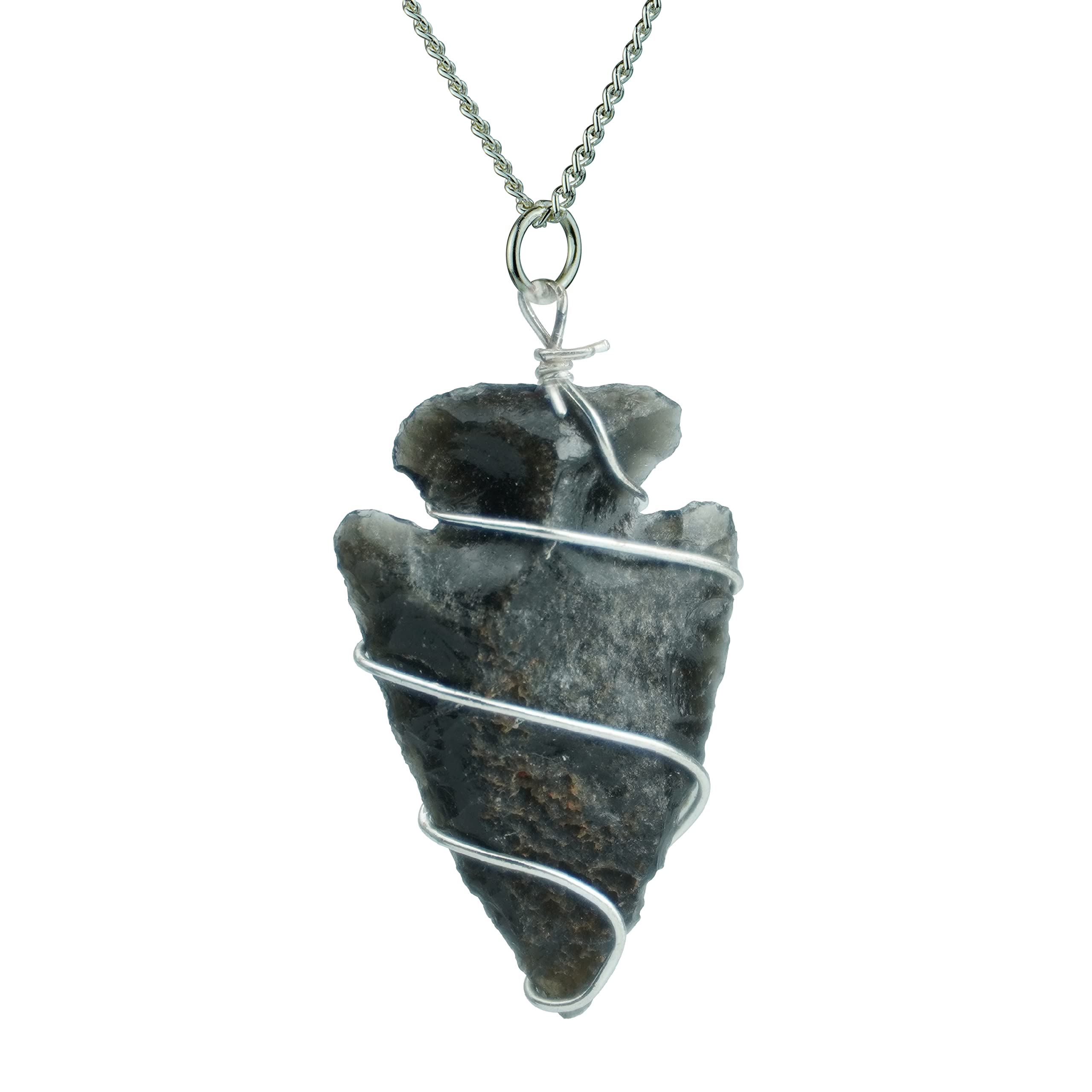 MY FITOOR Fashion Jewellery Black Color Natural Stone Arrowhead Pendant Necklace With Metal Chain (B0C2KP2KFT) Amazon Price History, Amazon Price Tracker