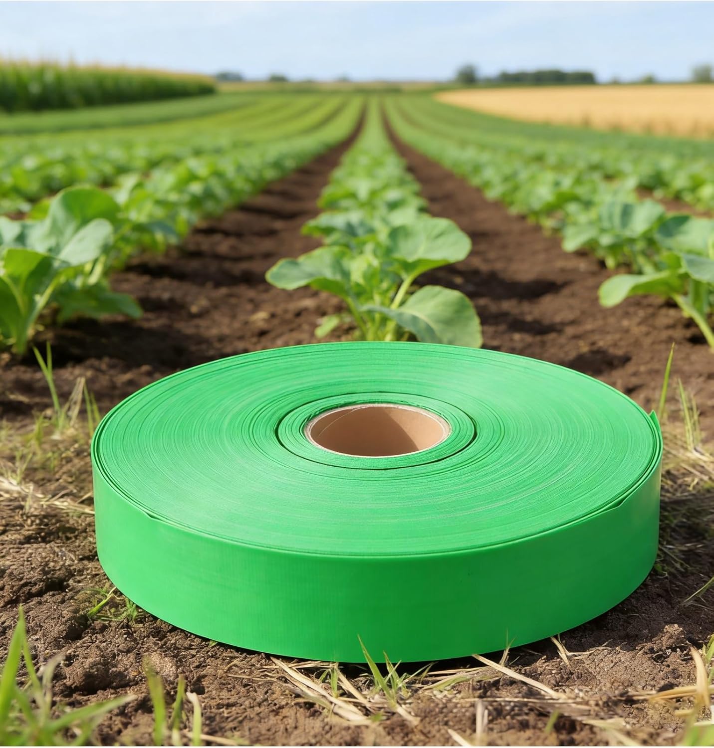 Heavy Duty Agricultural Irrigation Water Hose – High Pressure, Wear‑Resistant & Thickened Woven Hose for Farmland, Garden and Landscaping Spray(Yellow,131.2feet-1.5inch)