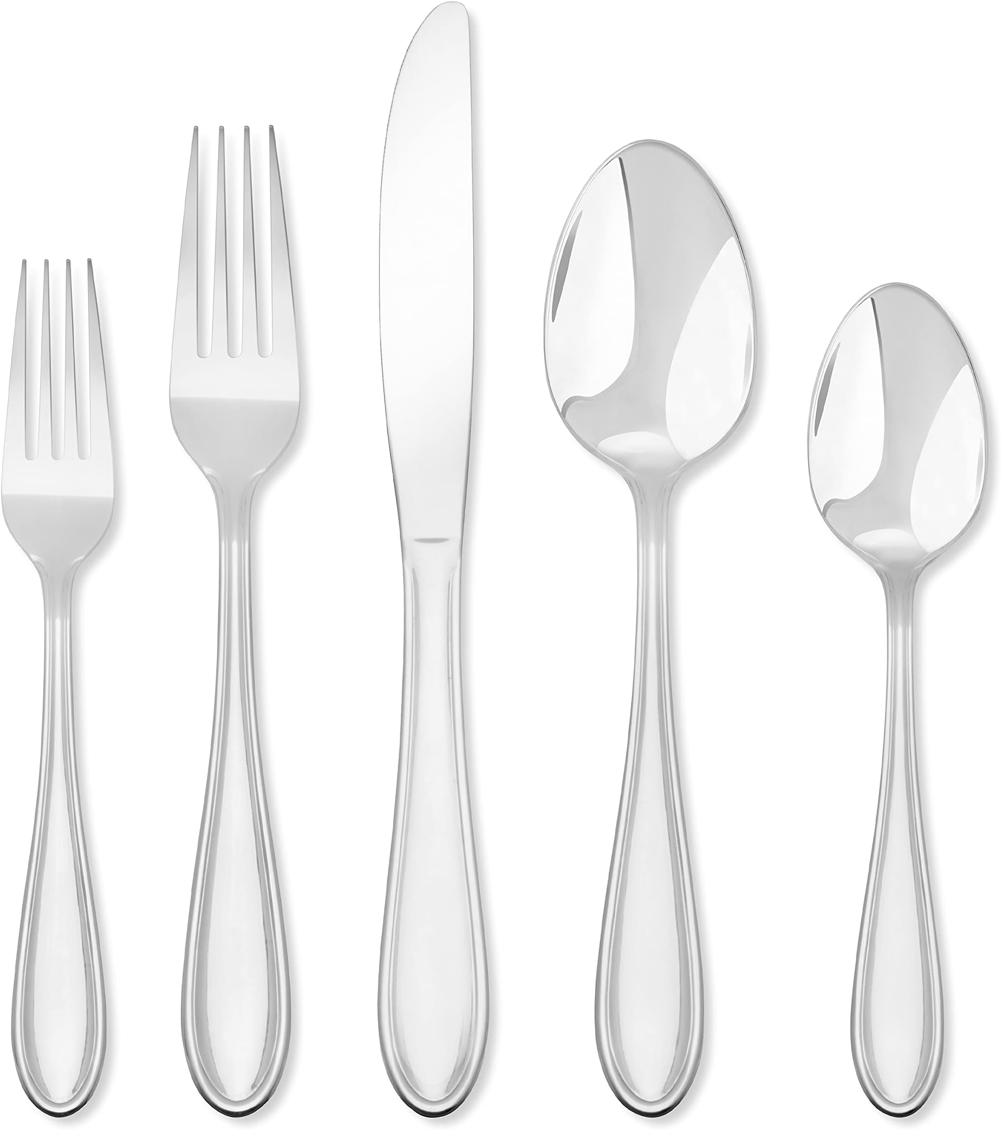 Hampton ForgeLincoln 46 Piece Set with Caddy, 5.80 LB, Metallic