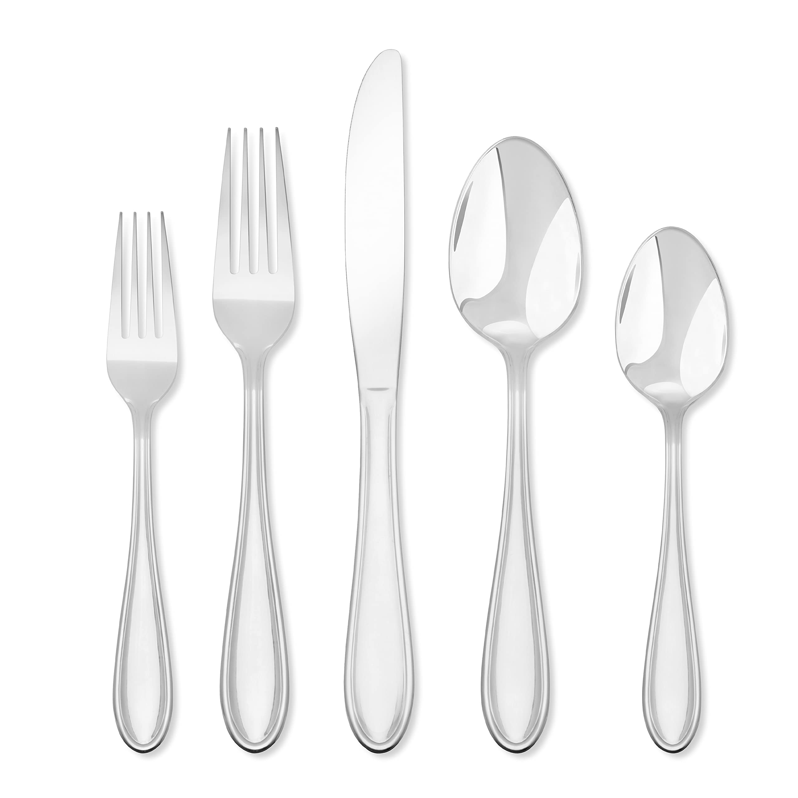 Hampton ForgeLincoln 46 Piece Set with Caddy, 5.80 LB, Metallic