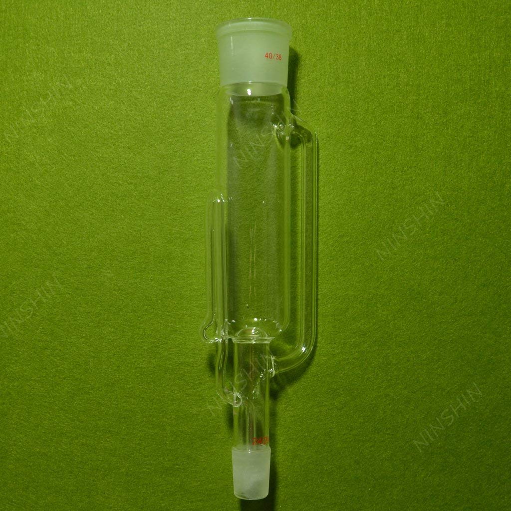 lab Glass,250ml Soxhlet Extractor with Condenser,Pumping Tube and Two 2440 Flat flasks