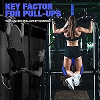 Vista 5 de Pull Up Assistance Bands, Resistance Bands for Pull Up Bar Workout, Adjustable Heavy Duty Pull Up Assist Equipment with 4 Assistance Bands, Home Gym