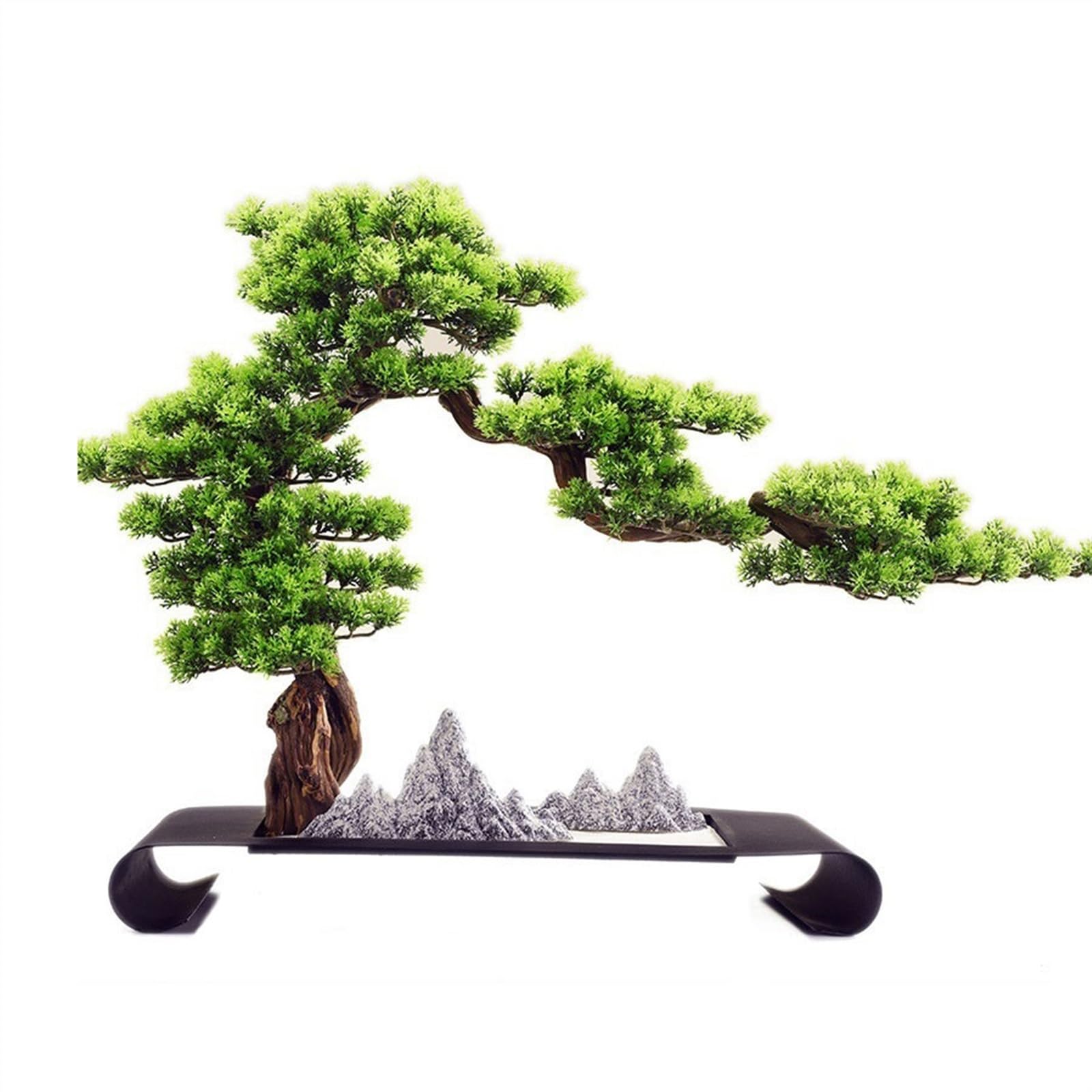 HCZKIUJY Bonsai Artificial Bonsai Crafts Furnishings Living Room Entryway Home Accessories Greenery Chinese Zen Ornaments Plant