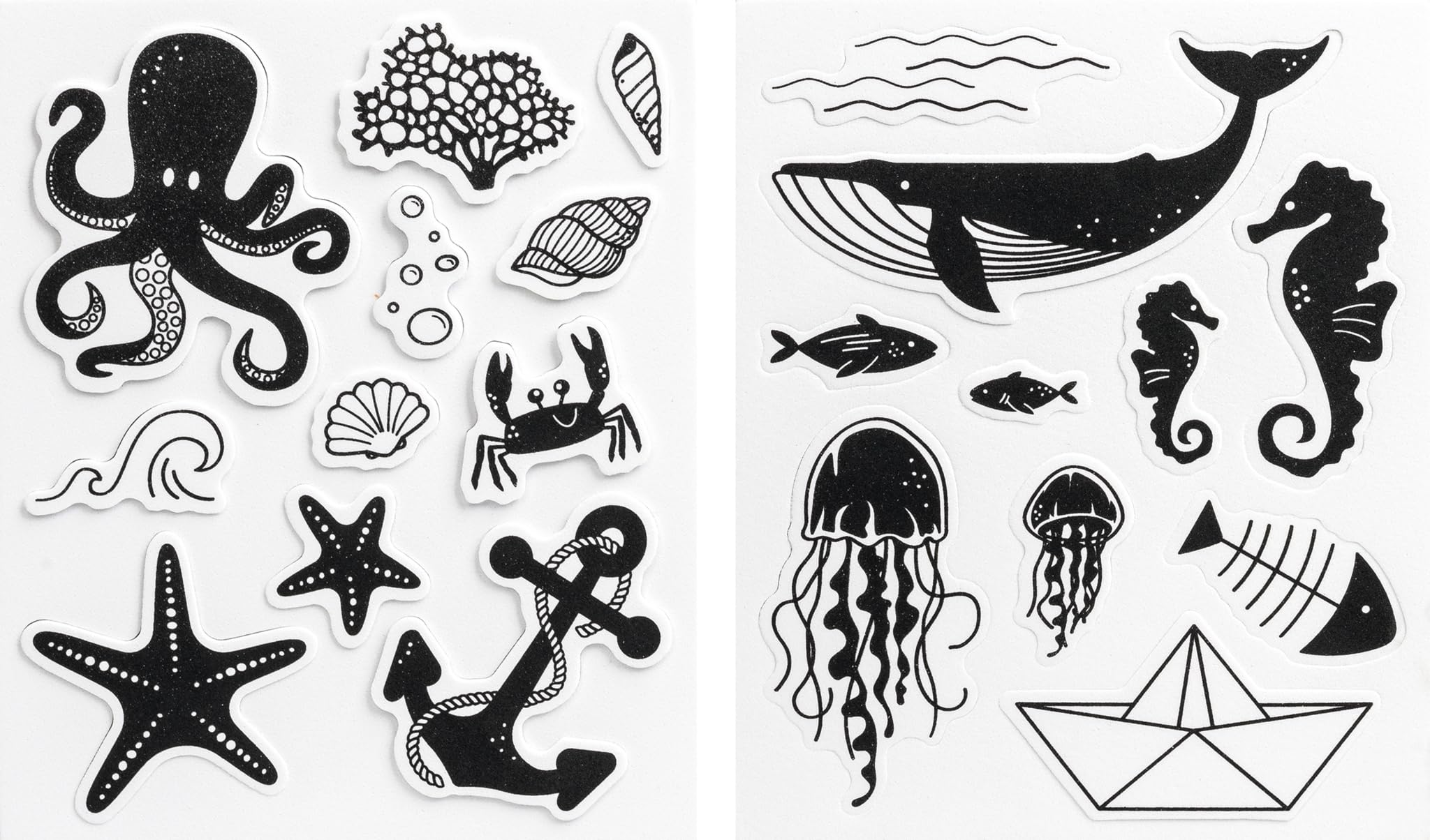 Heyda Cling Foam Rubber Stamps - Maritime 21pcs