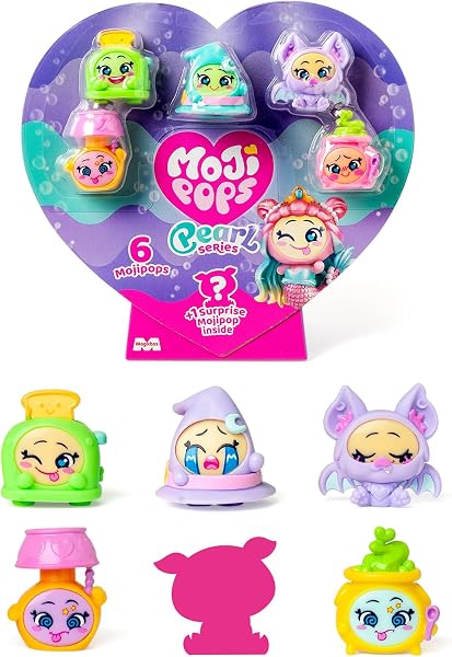 MOJI POPS Pearl Series – Multipack con 6 Figuras coleccionables con caritas Reversibles (1 Sorpresa con Efecto Perlado). 6/6 - 1