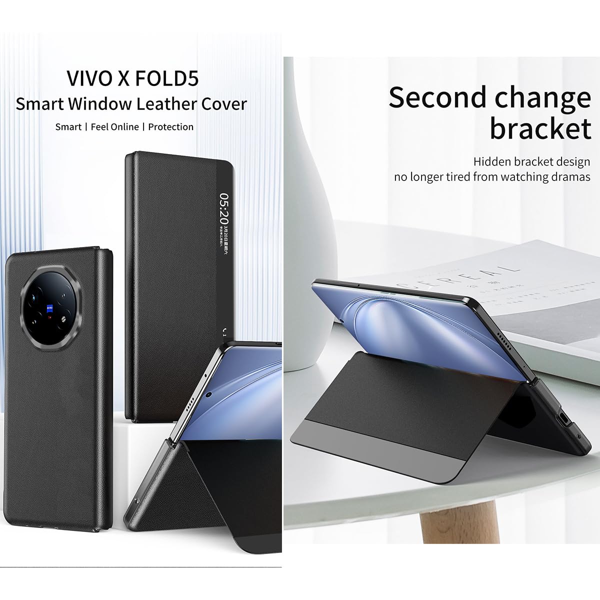 Amazon.com: MUDASANQI Compatible with Vivo X Fold 5 Case Smart