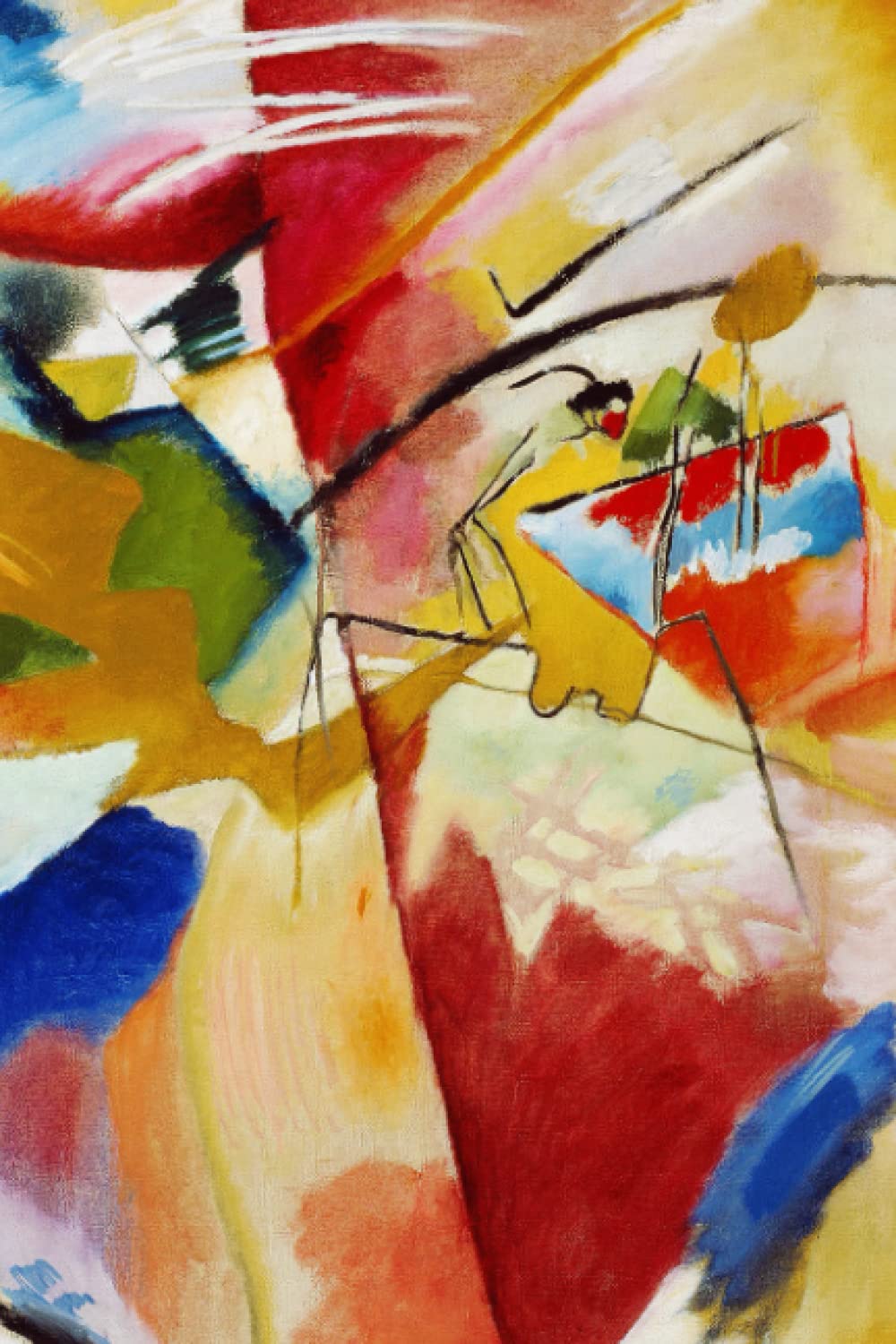 Wassily Kandinsky Painting with Green Center Notebook Journal: Famous Paintings Notebooks