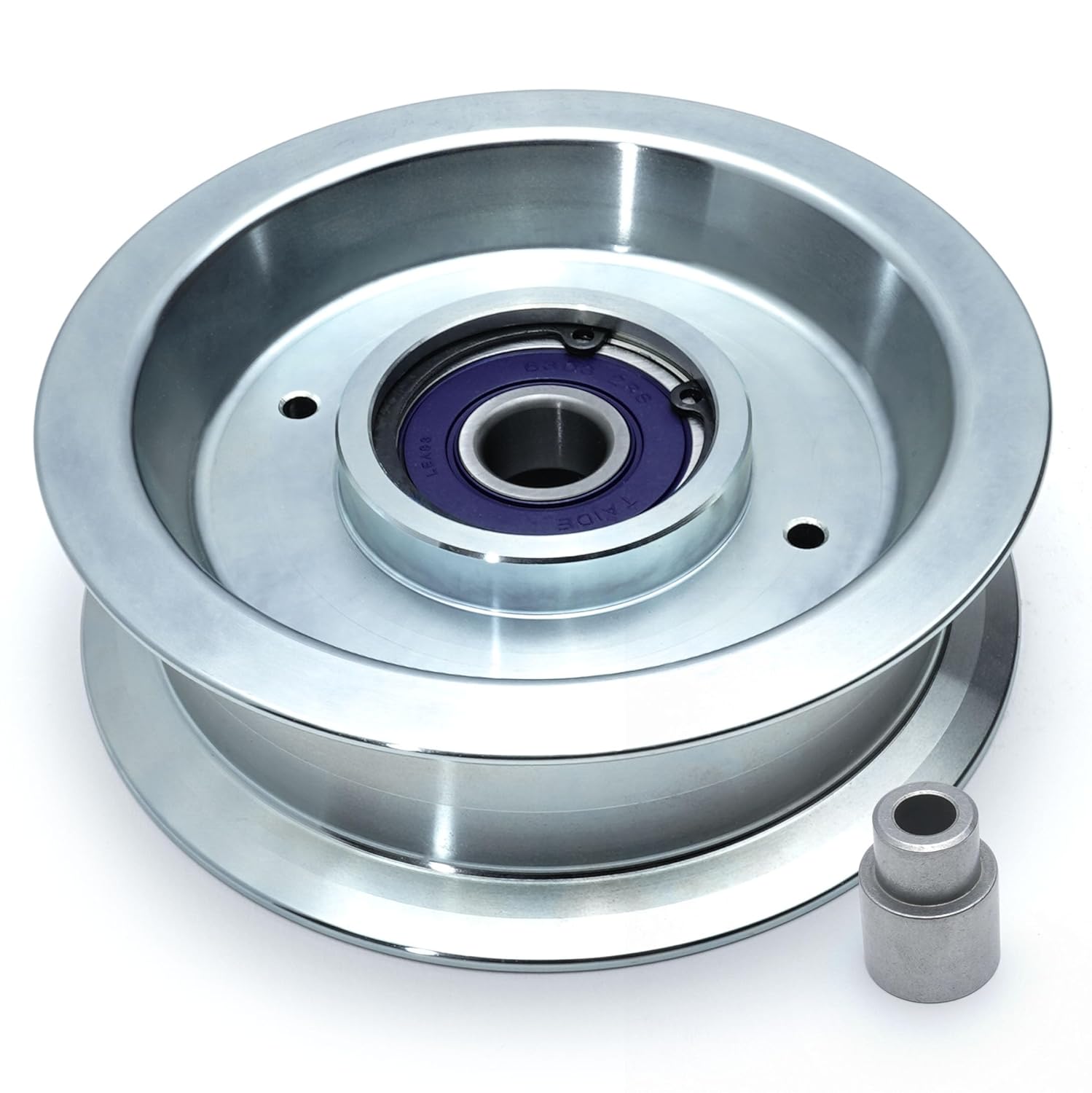 BIGBearing Seemless Solid Steel Billet Idler Pulley 532196106 532197379 for Husqvarna Craftsman 42" 46" 48" 54" Deck Poulan 196106 Ariens 21546440 Snapper 705114 709729 13175 280-727 34-901 Dixon