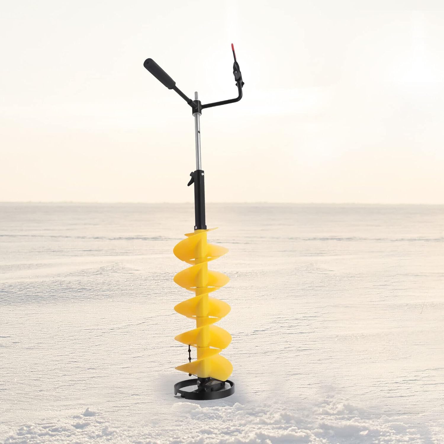 TQSHOoP 8" Ice Fishing Auger Ice Drill Auger with Centering