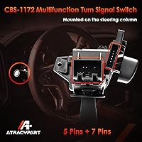 Vista 6 de Interruptor multifunción de señal de giro con control de atenuación de faros Reemplazo para 2014-2021 Chevy Silverado y GMC Sierra