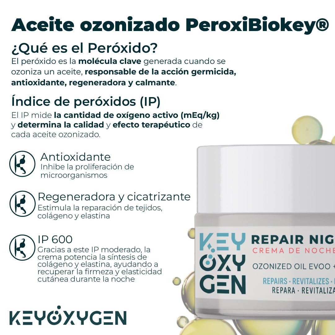 Crema De Noche Facial Regeneradora + Crema Hidratante Facial Mujer Con Ácido Hialurónico + Crema Antiarrugas Mujer Con AOVE Ozonizado + Centella Asiática + Vitamina E + Hidratante Facial Vegana