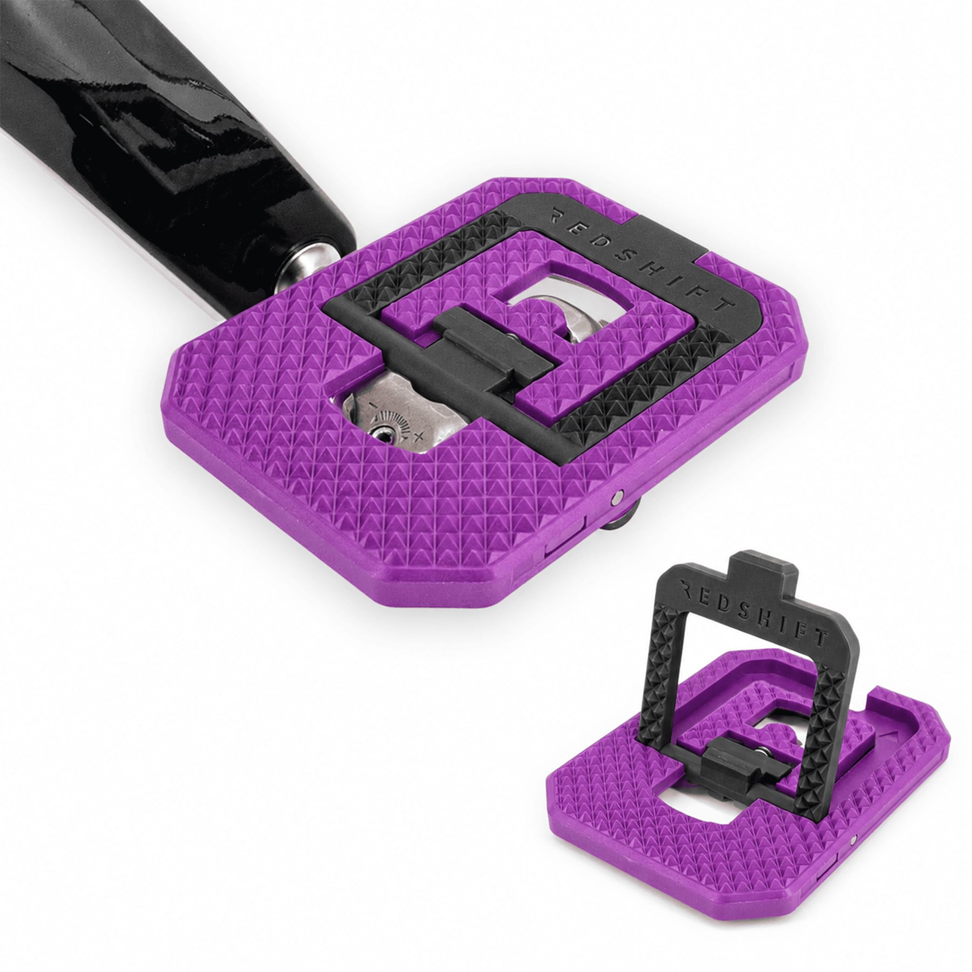 REDSHIFT Mousetrap Pedal Adapters for SPD Clipless, Purple/Black