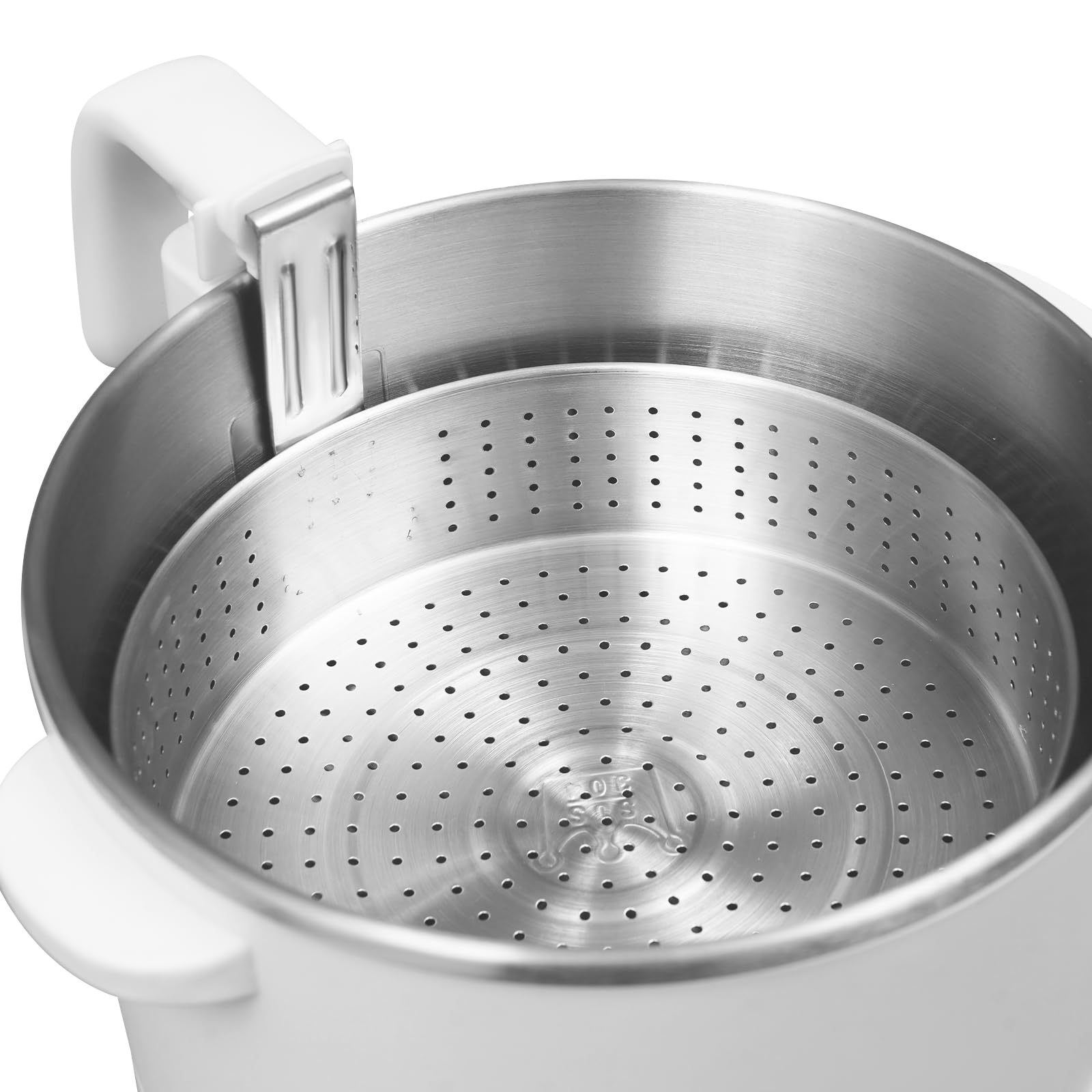 Cuocere riso a basso contenuto di zucchero, 1200 W, elettrico Multifunction Rice Cooker, 3 l, per 1-3 persone, con cucchiaio e misurino (bianco)