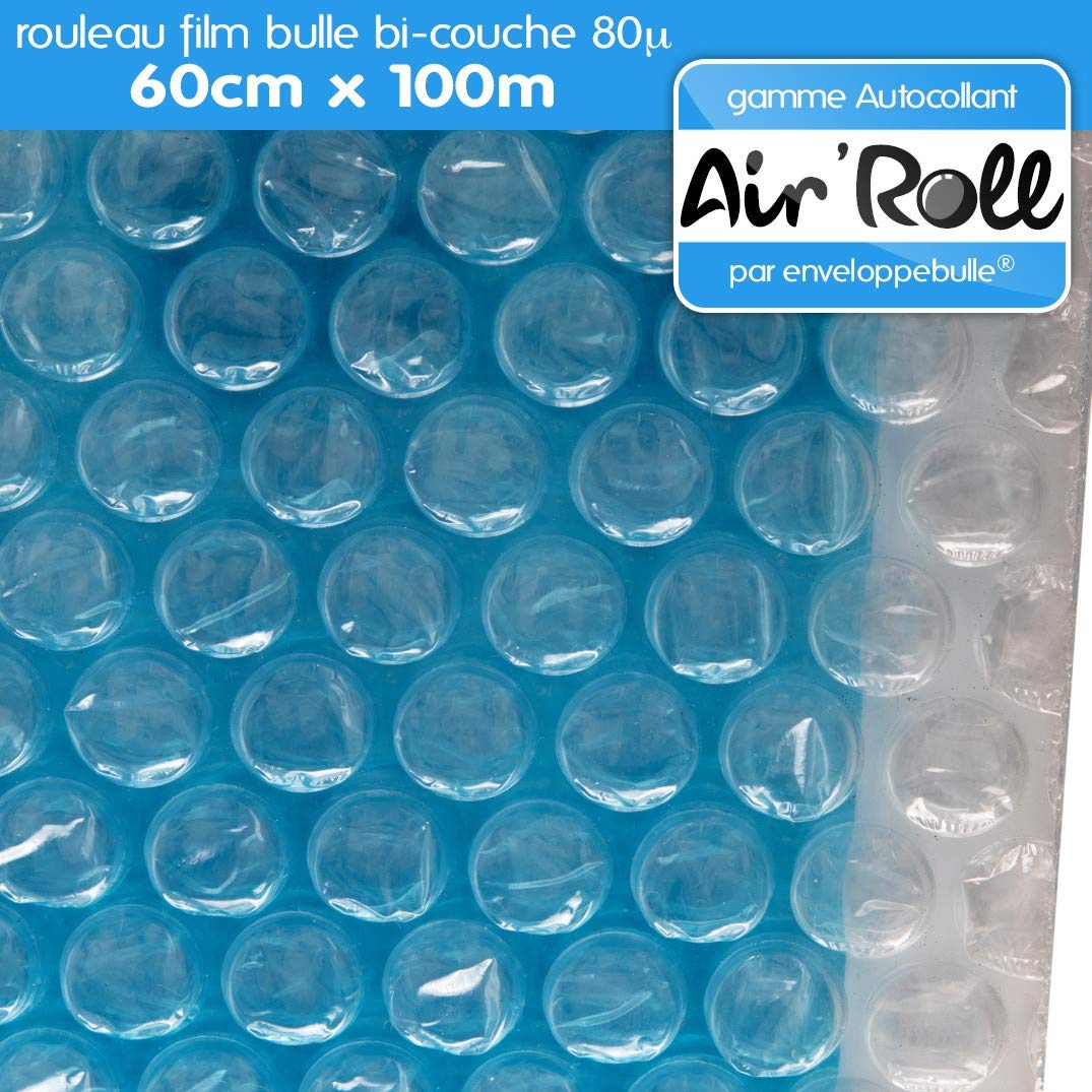 Rotolo di pellicola Bolle d' aria autoadesivo 60 cm x 100 m
