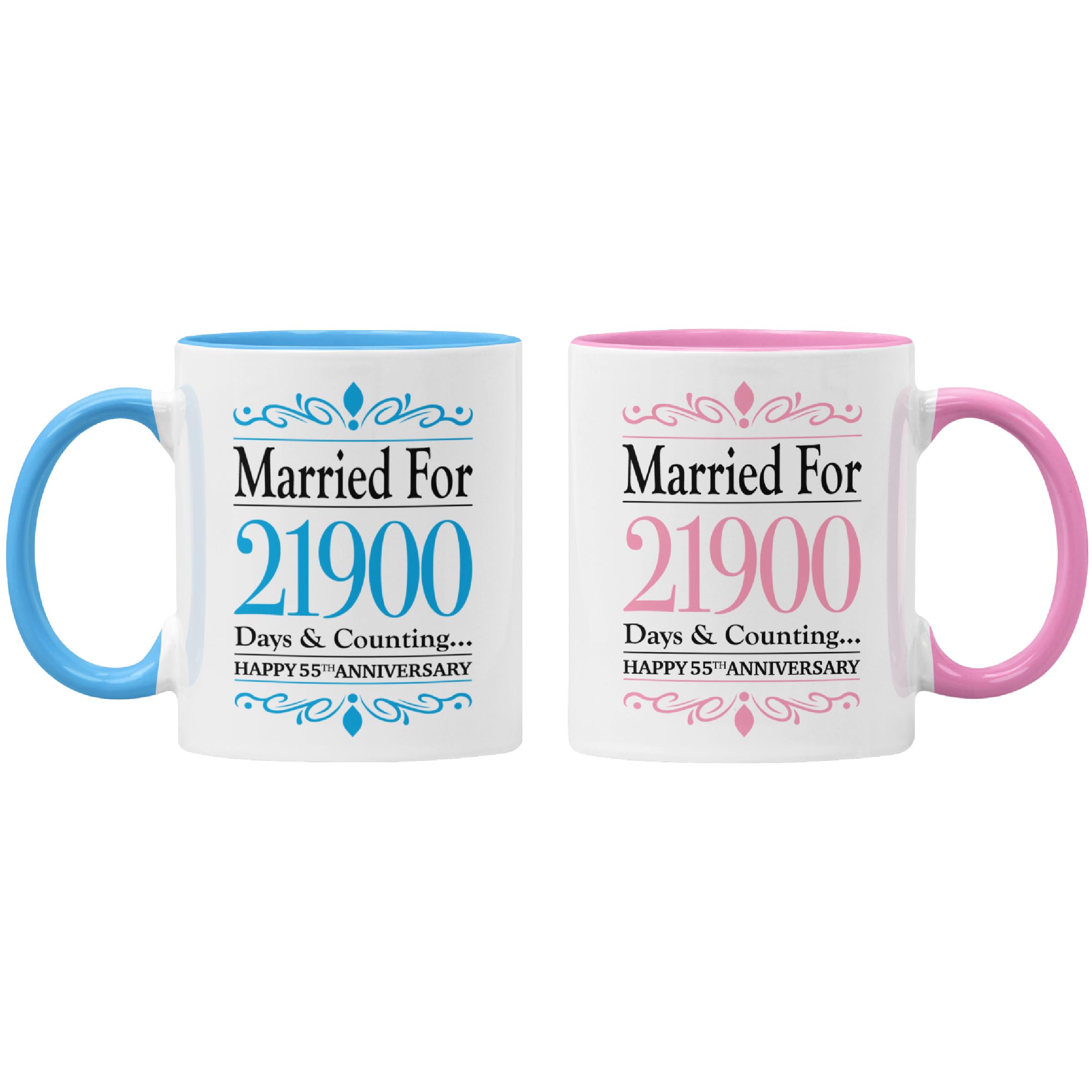 Gift Island 60th Anniversary Mug Gift for Women & Men | Happy Diamond Anniversary | 60 Years | 60 Years Together | Wedding Marriage Gift for Grandad and Grandma - Brother & Sister | Husband & Wife